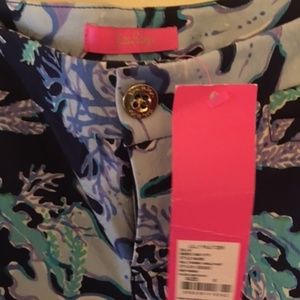 Lilly Pulitzer blue coral print pants, never worn!